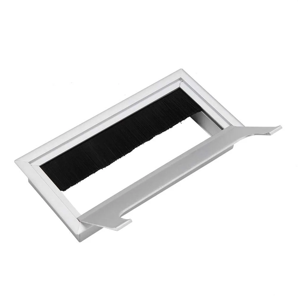 Garosa passe-câbles de bureau taille M carré aluminium