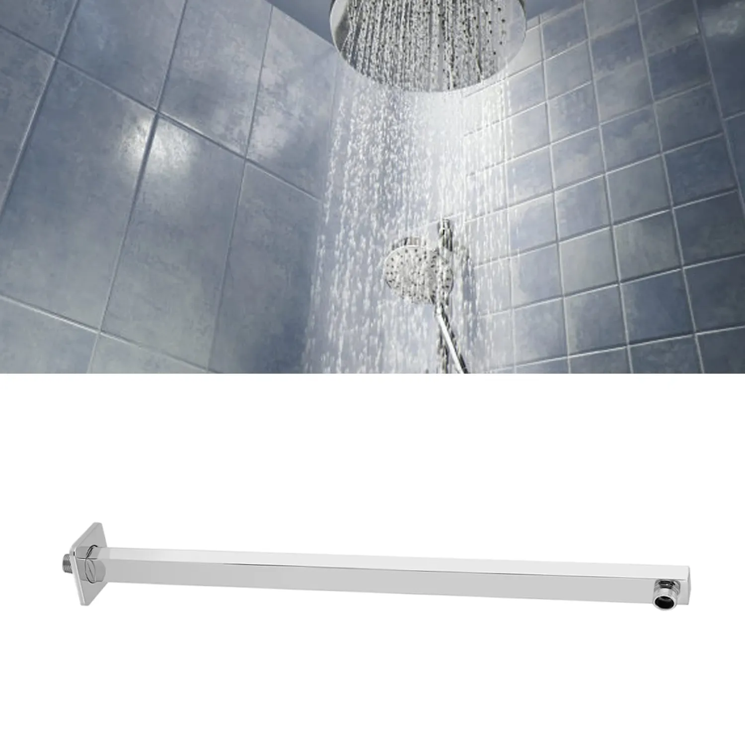 Garosa bras d’extension de douche 60 cm, filetage G1/2 chromé