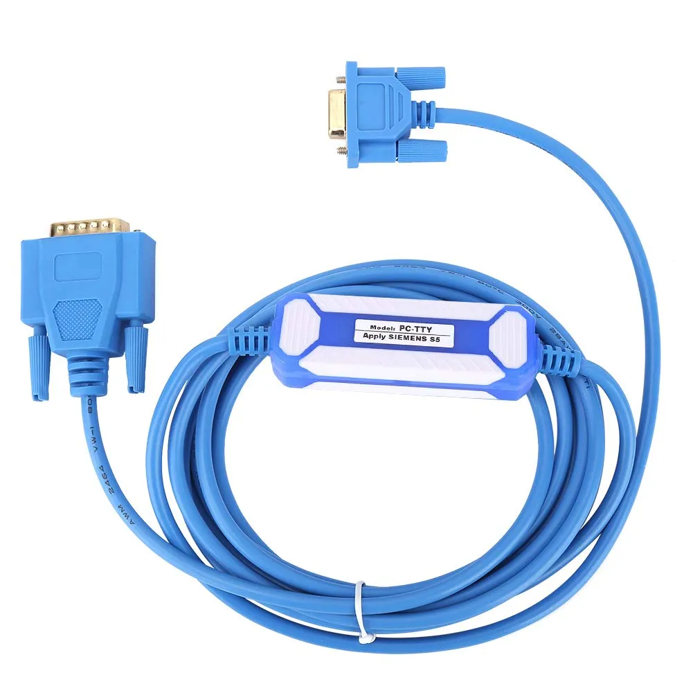 Garosa câble de programmation PLC S5 PC-TTY 7 broches bleu