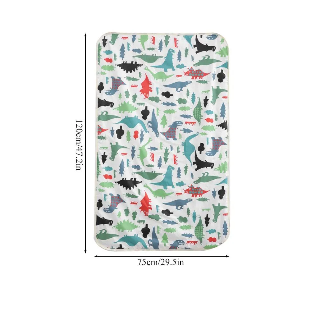 Garosa tapis bébé 75 × 120 cm dinosaure vert imperméable