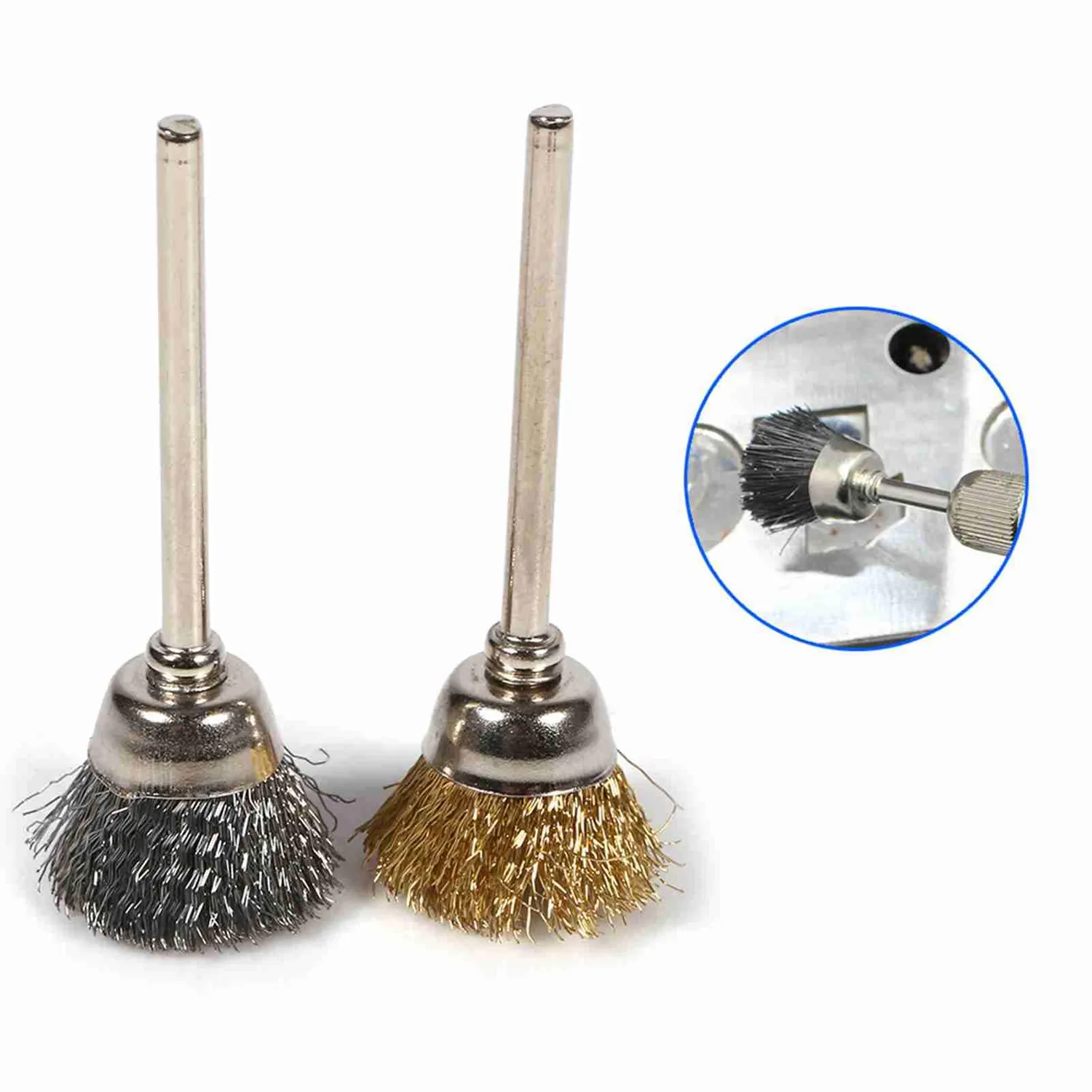 Garosa kit 36 brosses métalliques pour perceuse laiton et acier