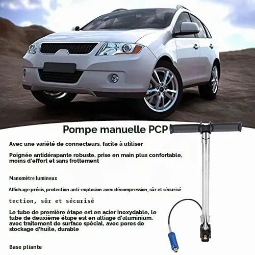 Garosa Pompe Main PCP 4 Étages 4500PSI Manomètre