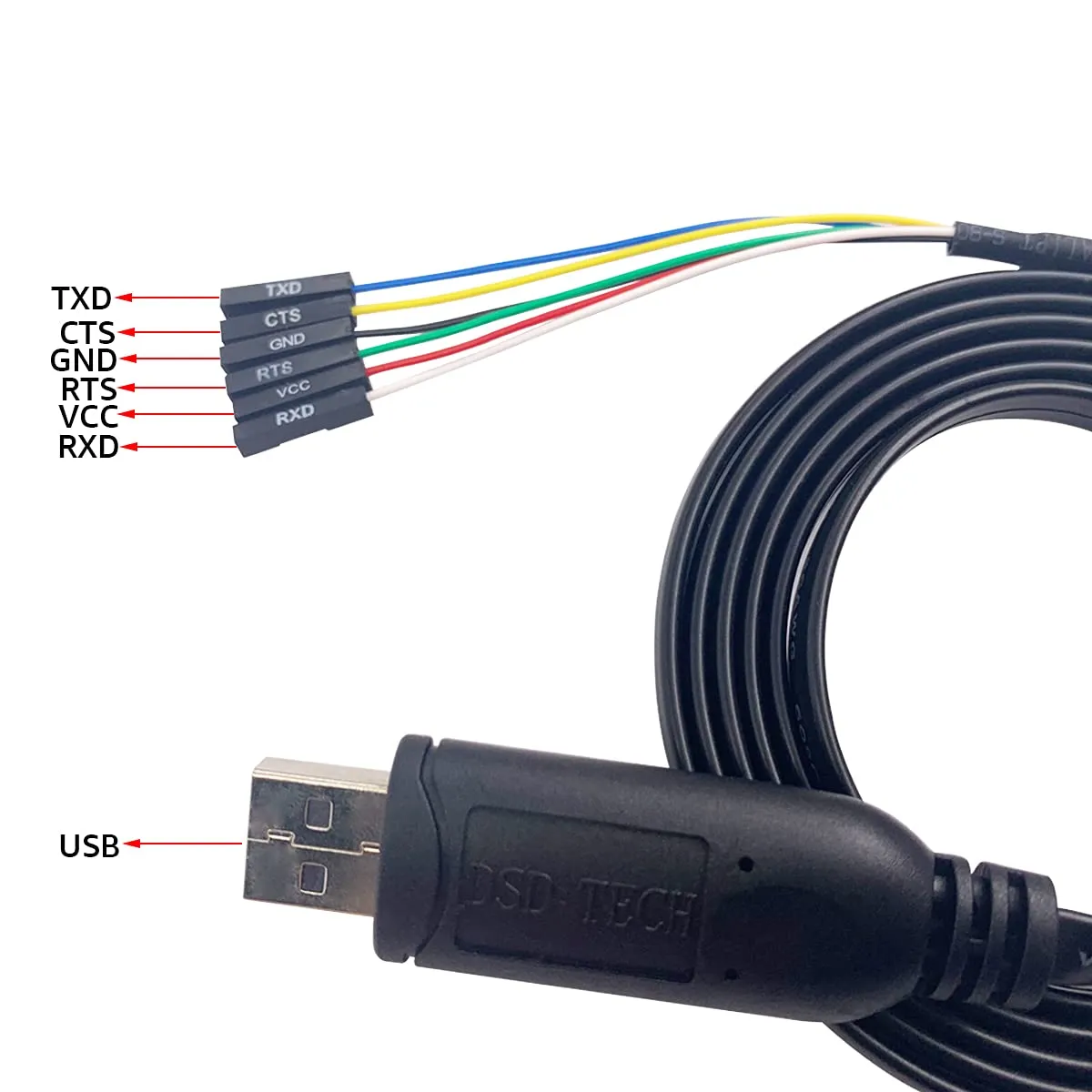 DSD TECH SH-U09G câble USB TTL FTDI 1,8 m 3,3 V