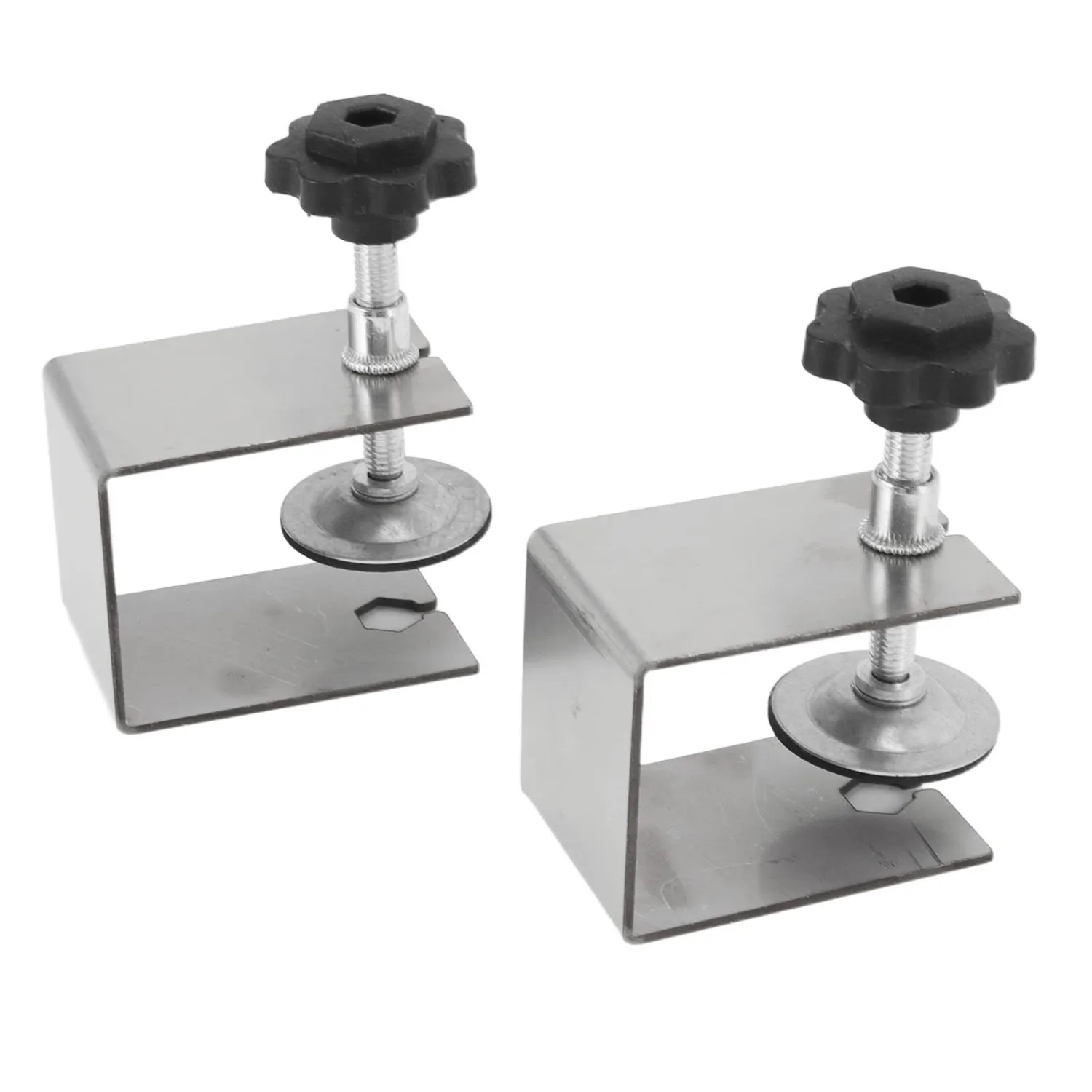 Garosa clip fixation façade tiroir acier lot de 2 pinces