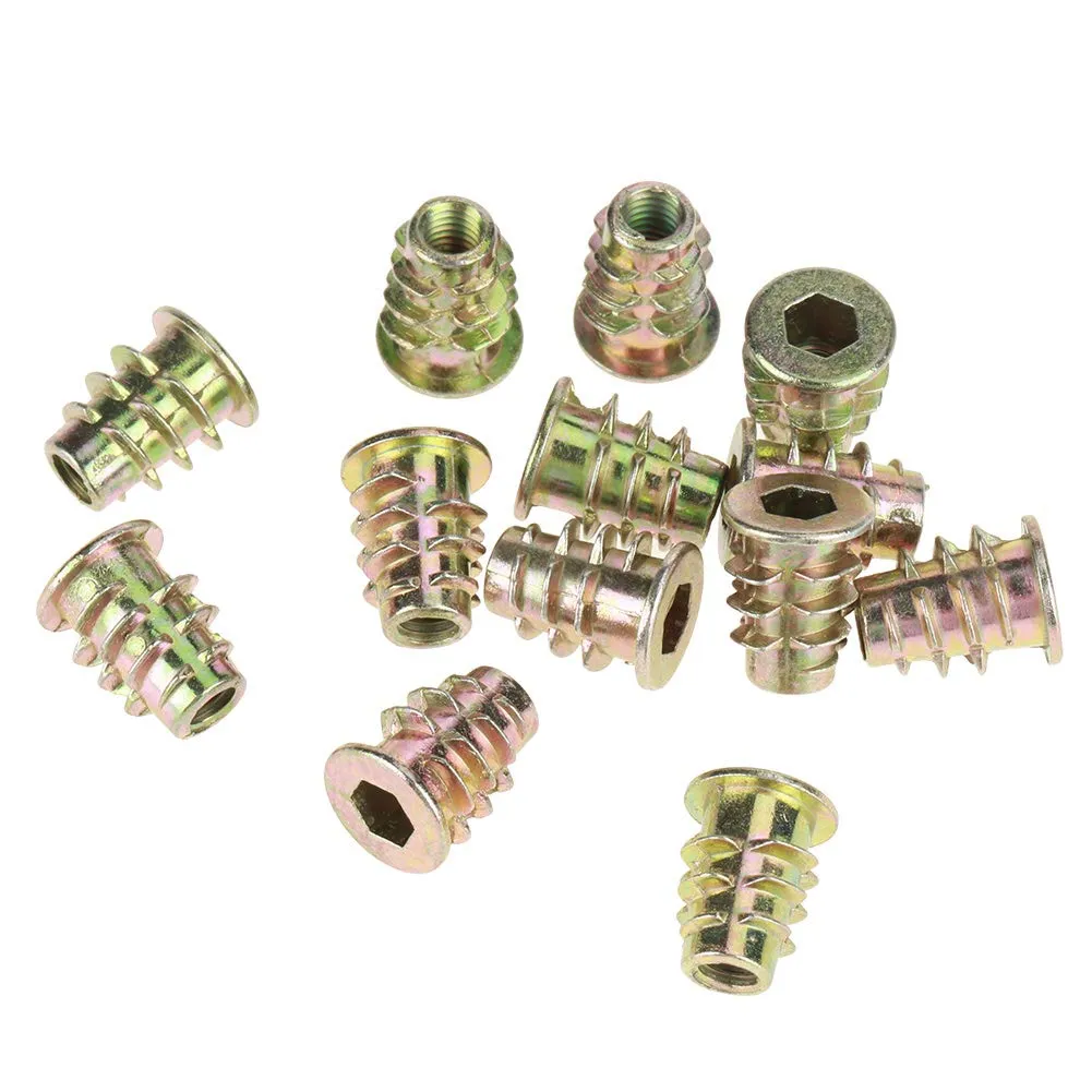 Garosa écrous à visser M5 x 13 mm pour bois, lot de 50 en zinc