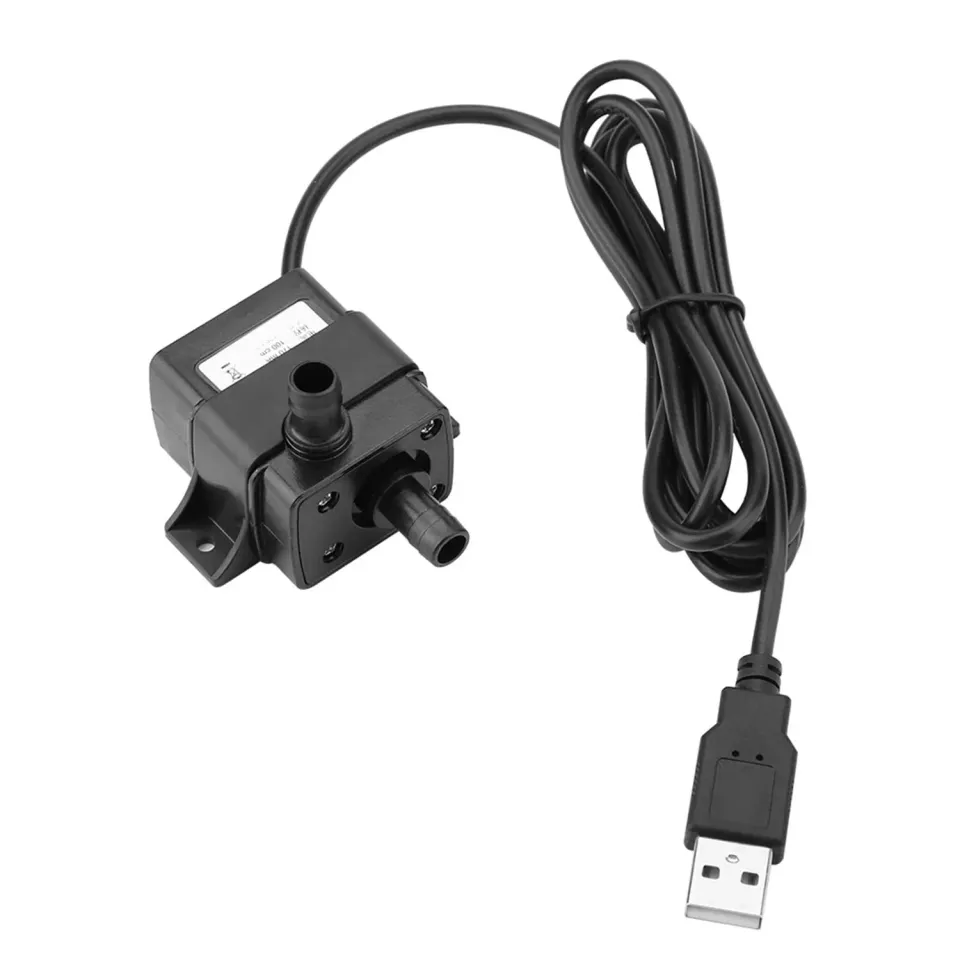 Garosa pompe à eau pour aquarium USB 5 V 120 L/h 0,7 W noire