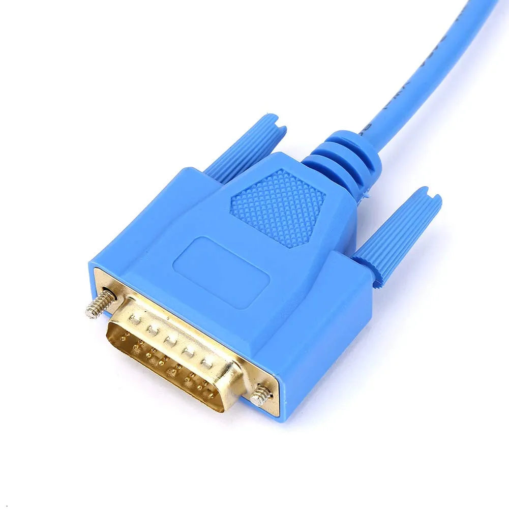 Garosa câble de programmation PLC S5 PC-TTY 7 broches bleu