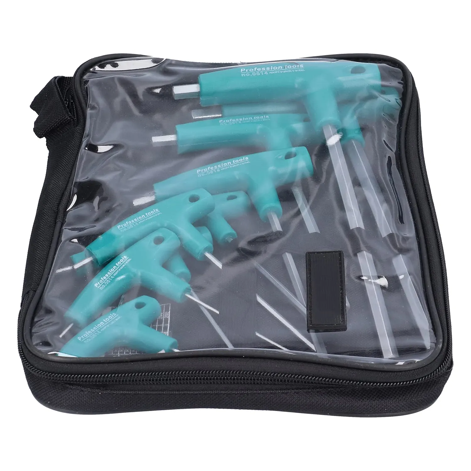 Garosa kit 9 clés Allen en T acier chrome-vanadium housse