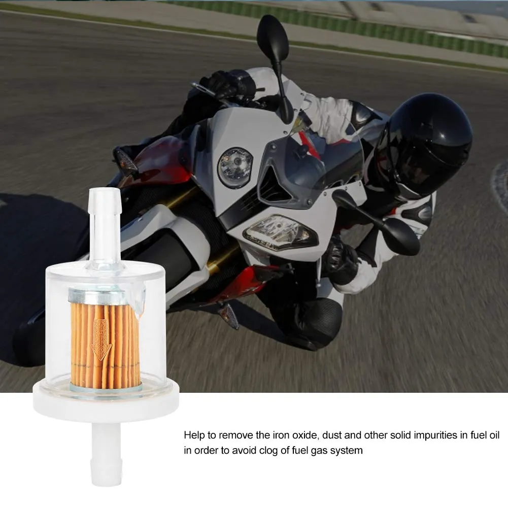 Garosa filtre à carburant en ligne 1/4 po 10 pièces plastique