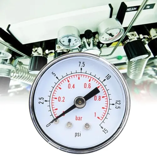 Garosa Manomètre axial BSPT 1/8, 0–15 psi / 0–1 bar