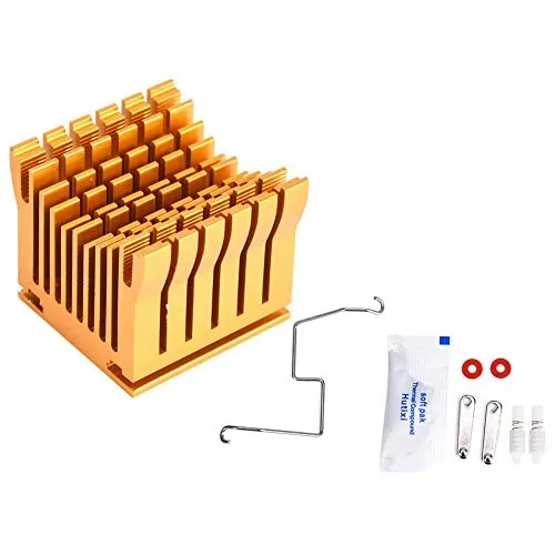 Garosa P43*40*36 dissipateur thermique 43 × 40 × 36 mm doré en aluminium