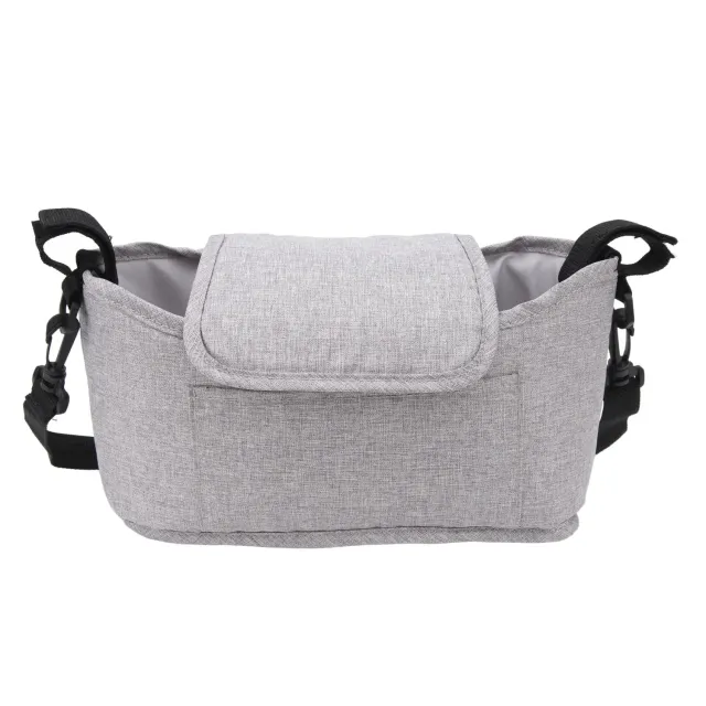 Garosa organiseur poussette tissu Oxford gris 33,5x20 cm