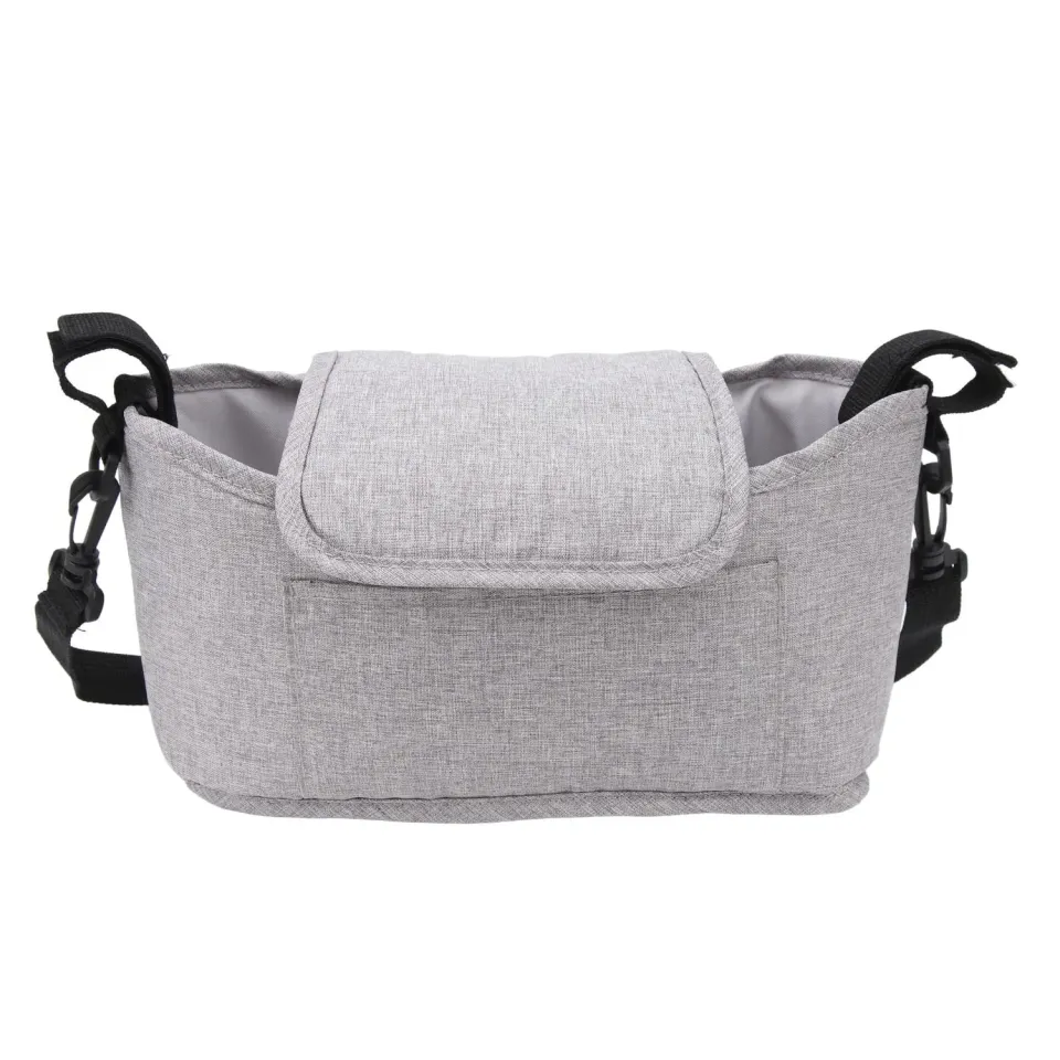 Garosa organiseur poussette tissu Oxford gris 33,5x20 cm