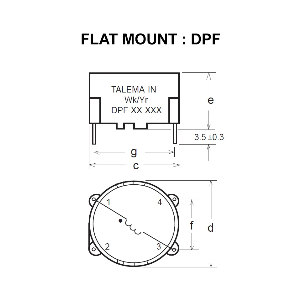 Talema DP Series inductance de puissance pour alimentation