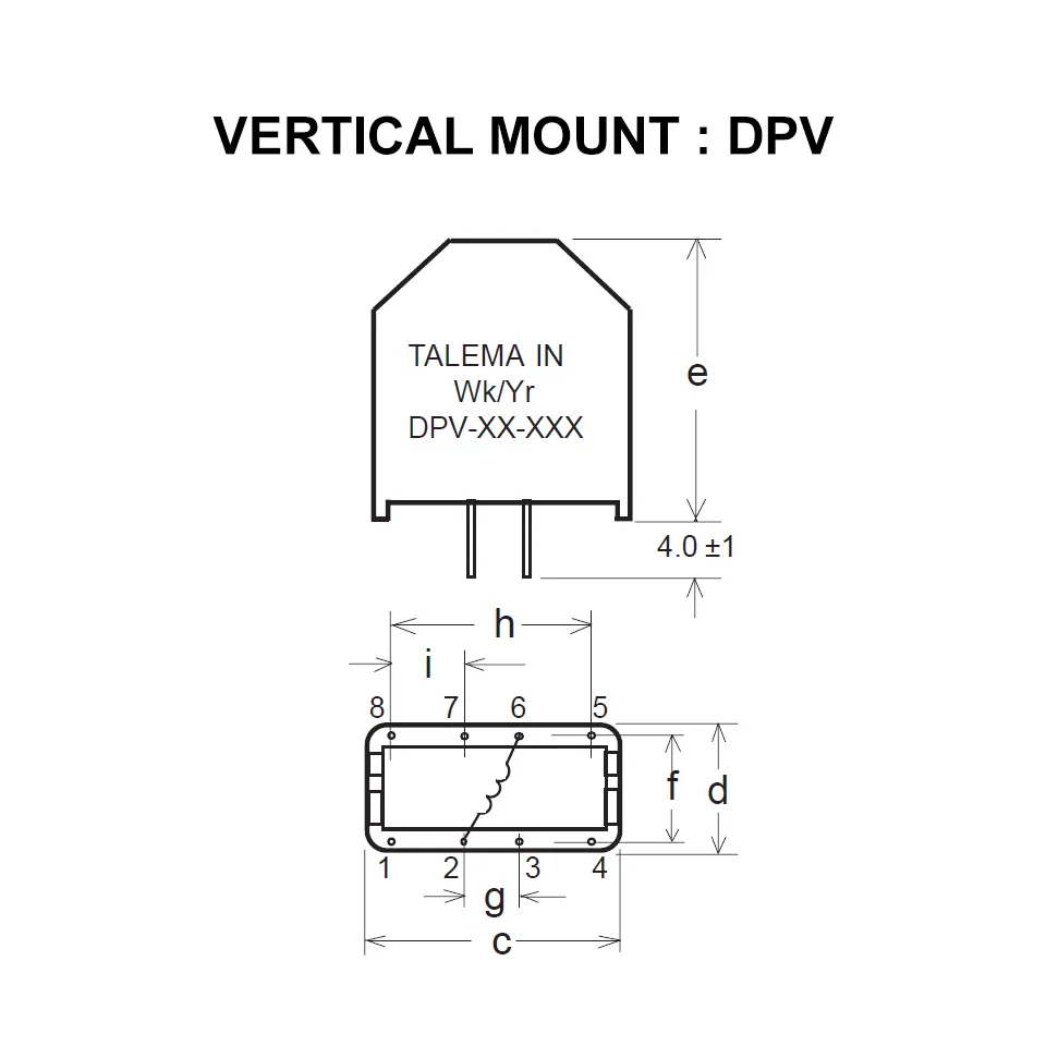 Talema DP Series inductance de puissance pour alimentation