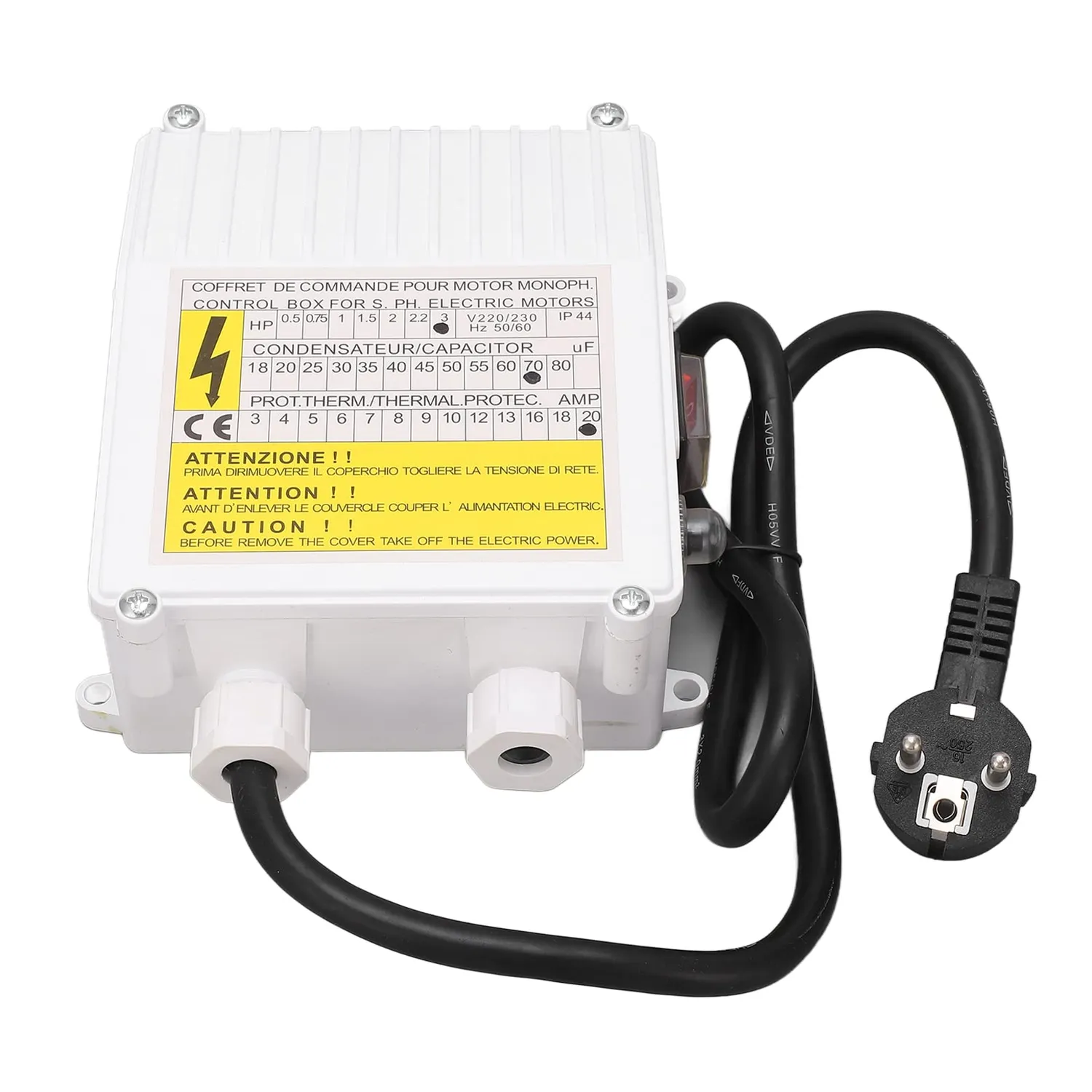 Garosa contrôleur pompe 2,2kW 70µF 20A 220V