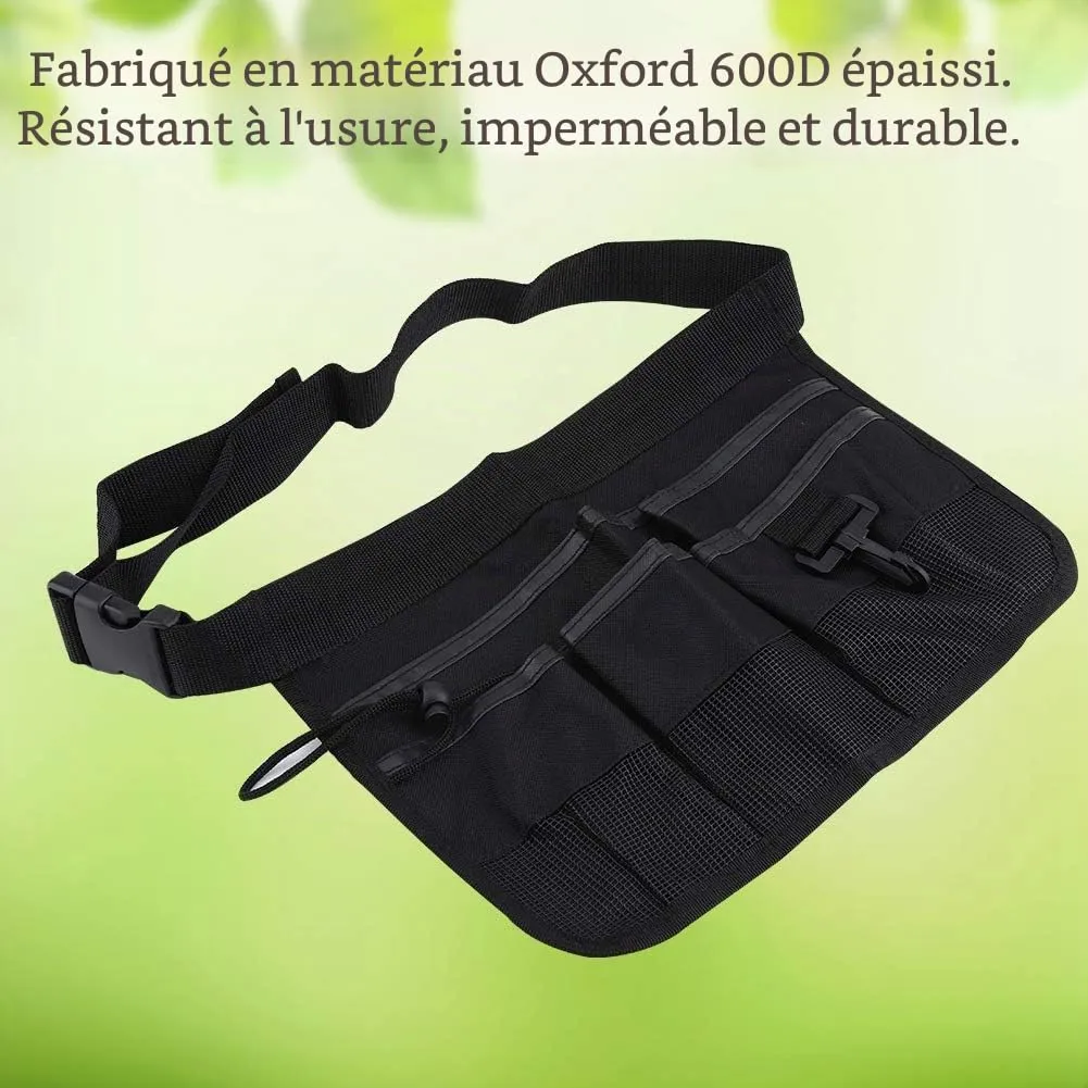 Garosa ceinture outils jardinage 6 poches noir 34 cm