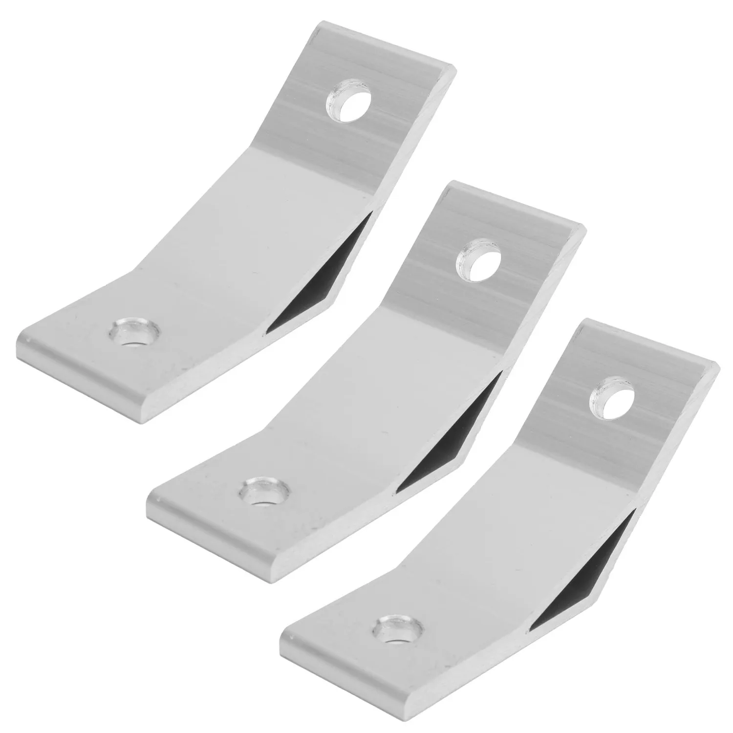 Garosa équerre 4040 à 135° pour profilé aluminium, lot de 10, argent