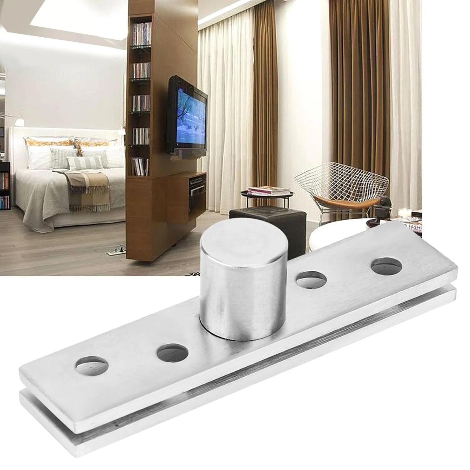 Garosa charnière à pivot 360° inox, lot de 2, axe central