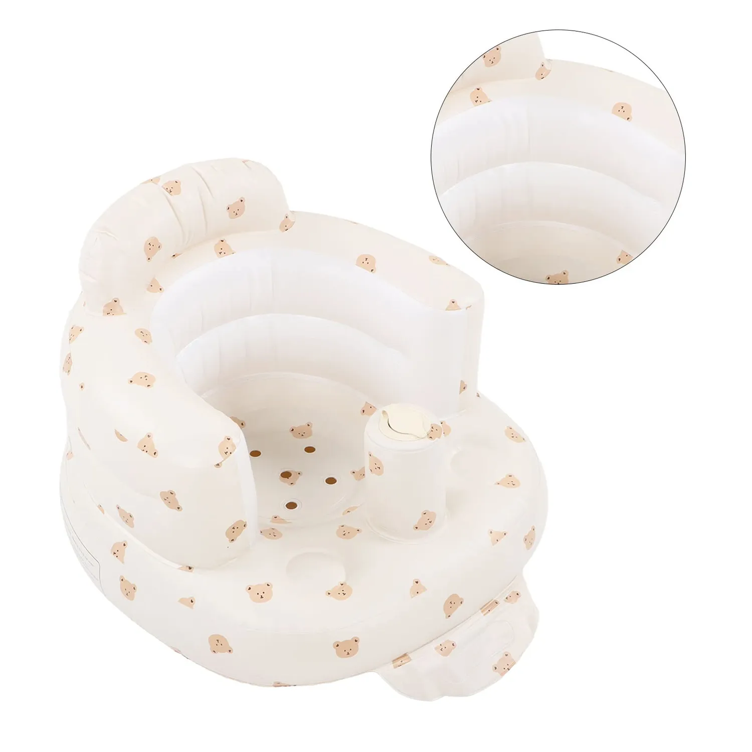 Garosa siège gonflable bébé avec pompe intégrée, pliable