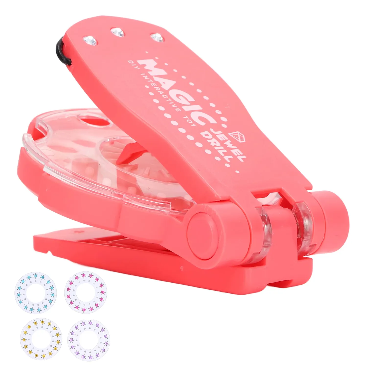 Garosa Kit recharge bijoux cheveux strass 4 disques