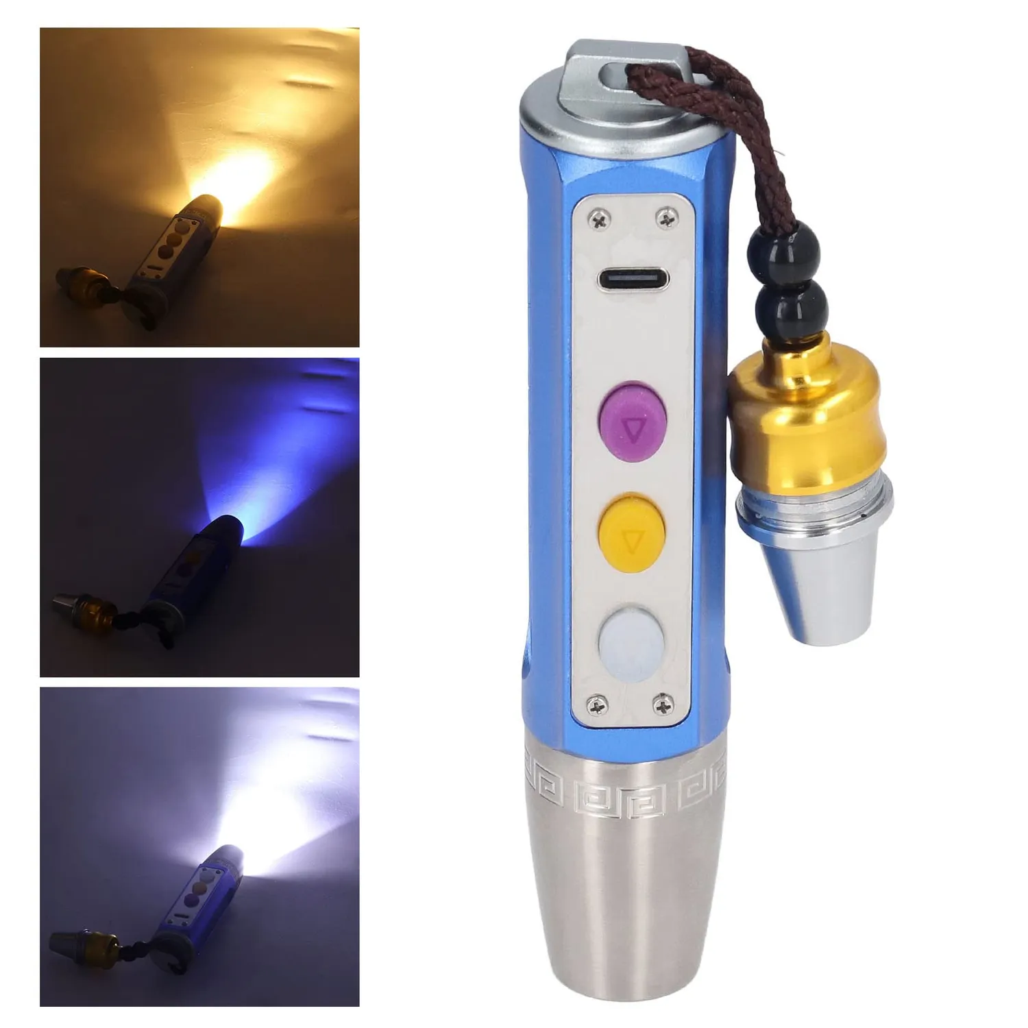 Garosa lampe d’identification bijoux 3 LED batterie 2600 mAh réglable