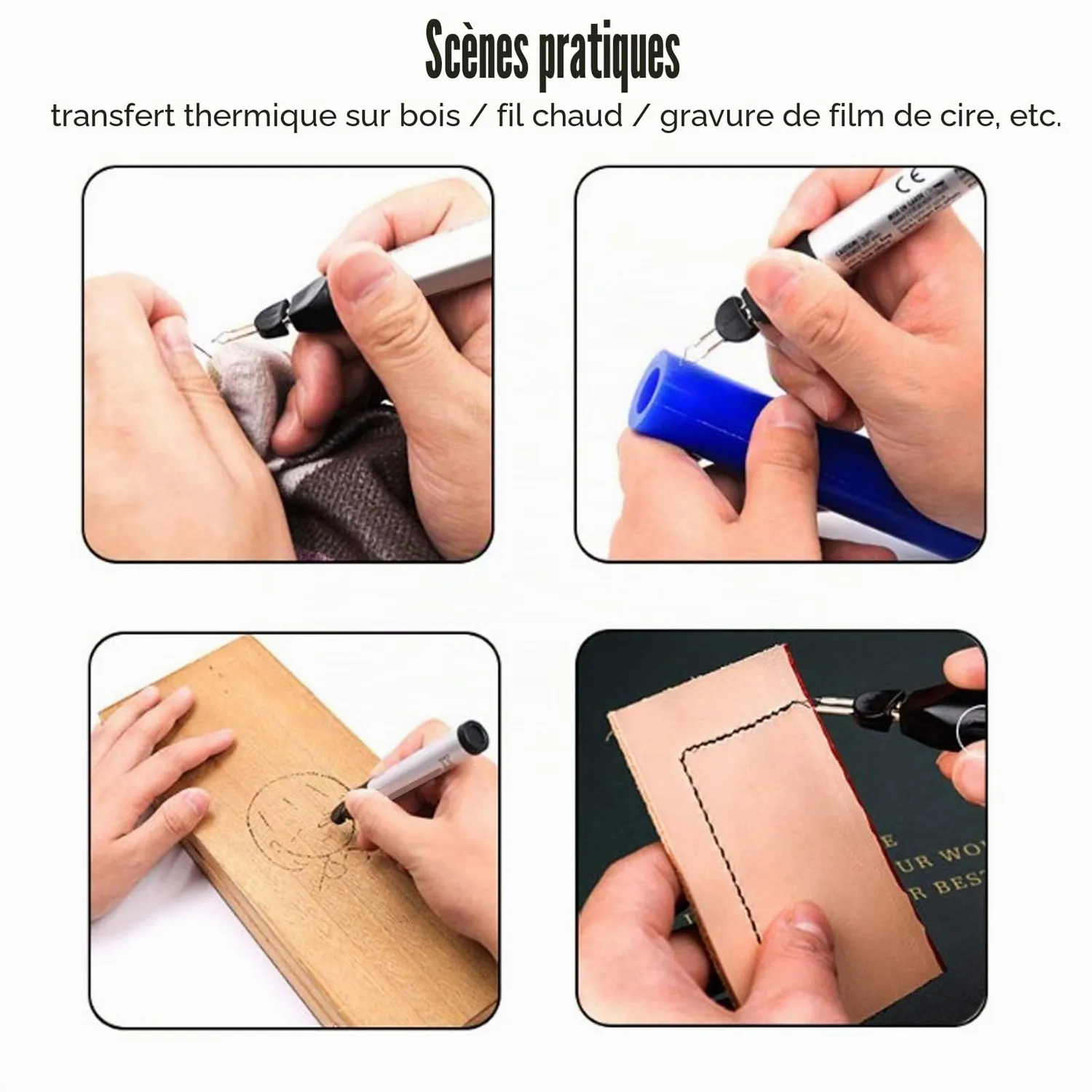 Garosa stylo brûleur à fil portable pour gravure au tungstène
