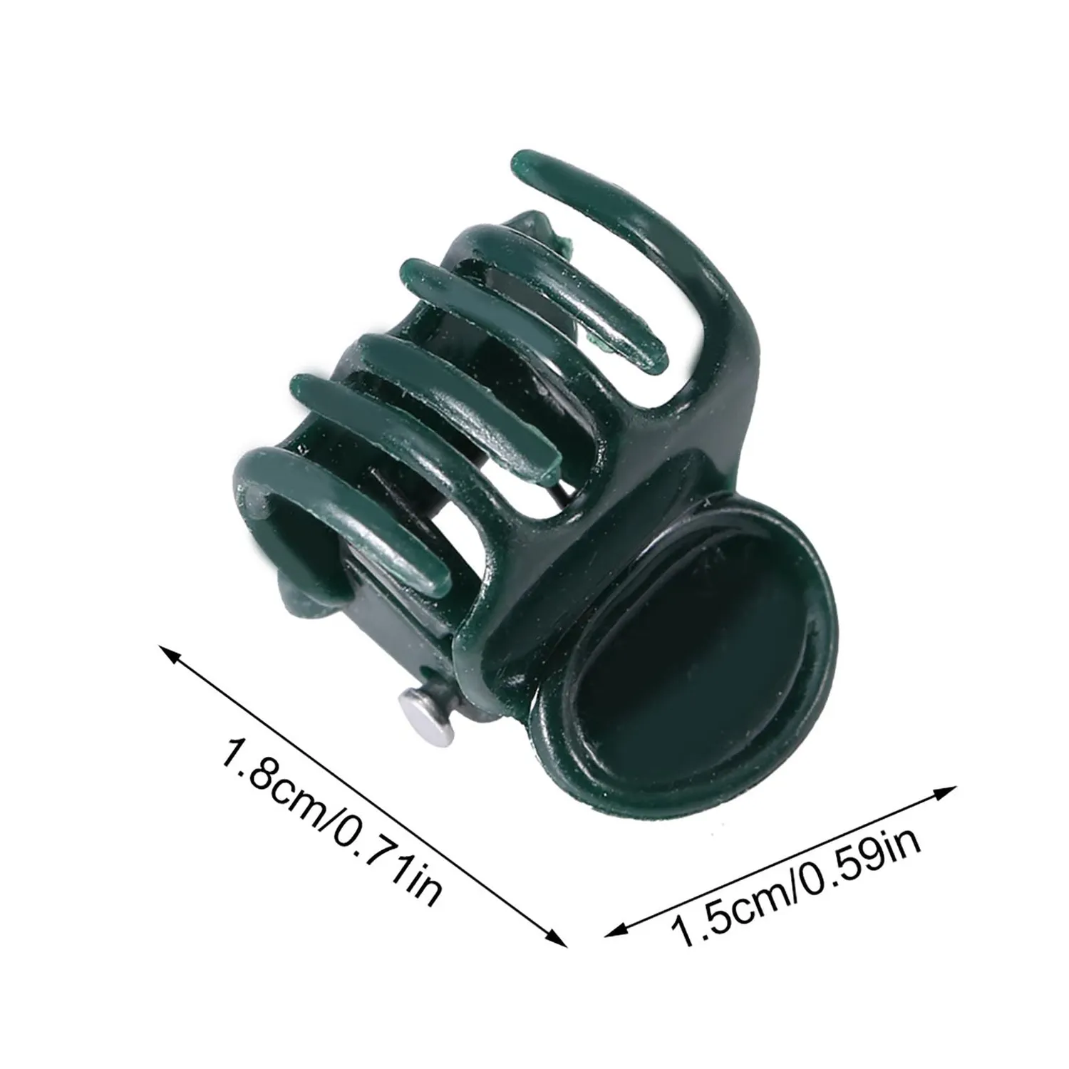 Garosa clips pour orchidées 100 pièces noirs 1,8 × 1,5 cm