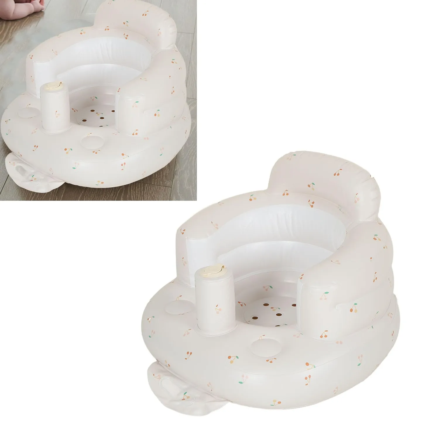Garosa Siège bébé gonflable avec pompe intégrée PVC cerise