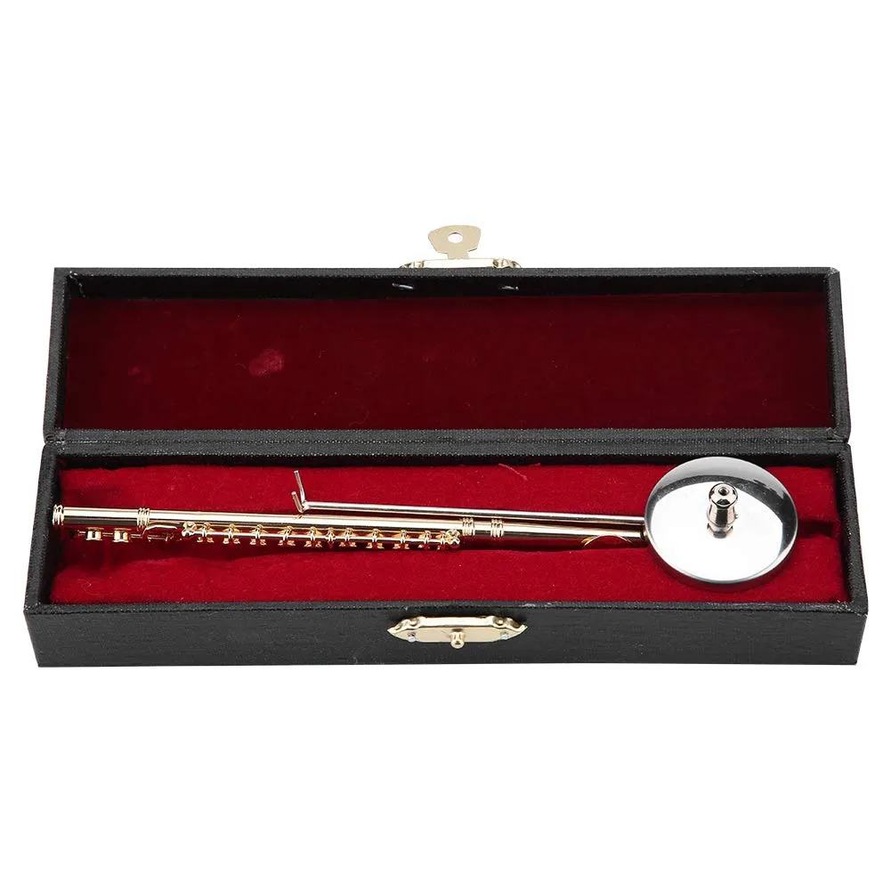Garosa Mini trompette décorative en laiton doré 15 cm