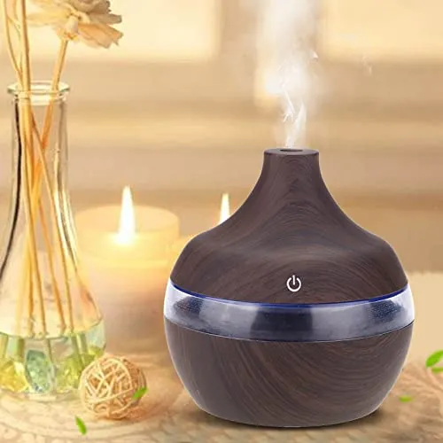Garosa humidificateur ultrasonique 300 ml à brume froide, 7 LED
