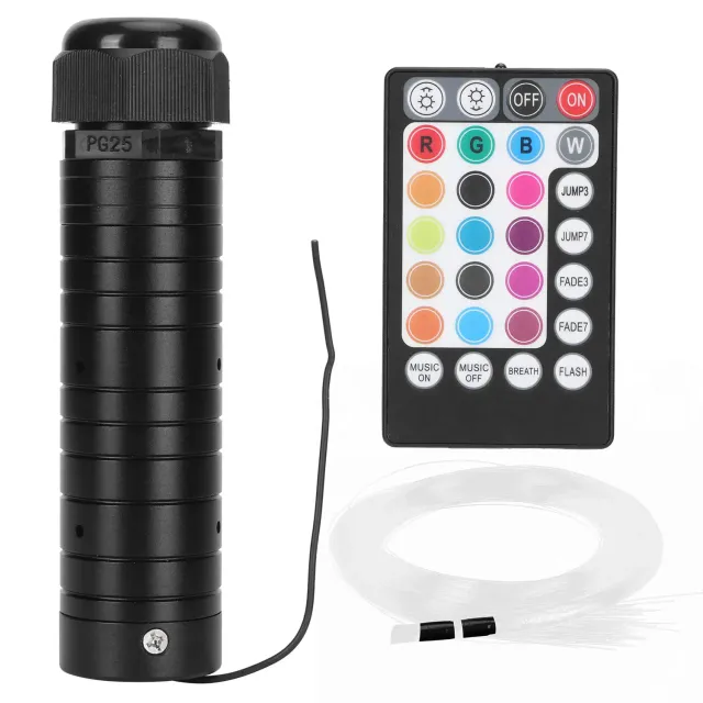 Garosa éclairage ciel étoilé voiture 12 V 200 fibres RGBW