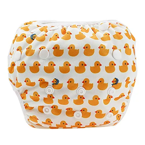 Garosa couche de bain bébé à boutons taille réglable motif canard