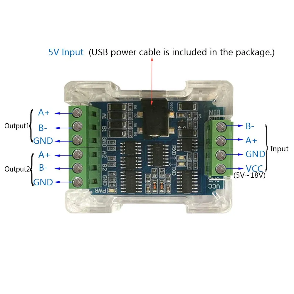 DSD TECH RS485 SH-RT102 répéteur 2 canaux