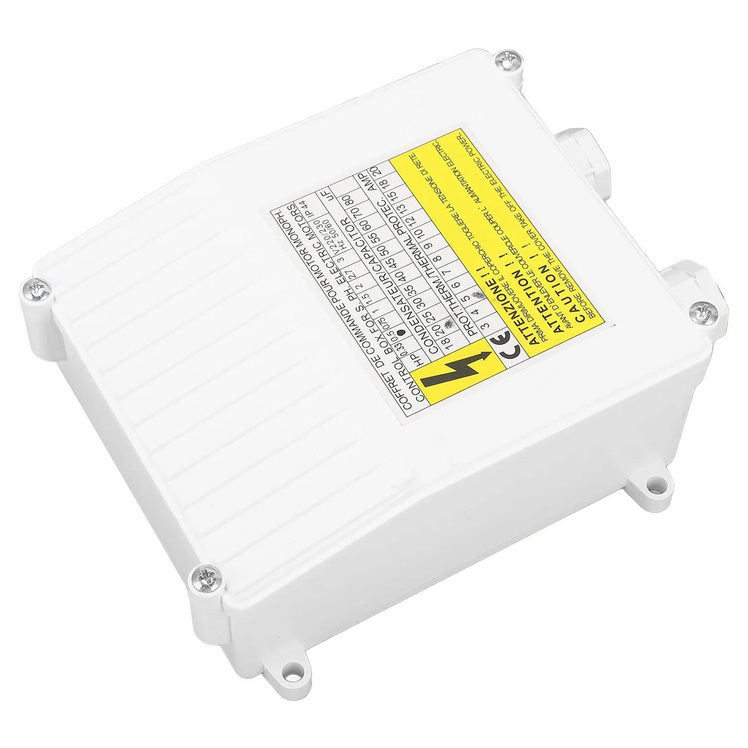 Garosa boîtier de commande pompe de puits 370 W 20 µF avec protection thermique