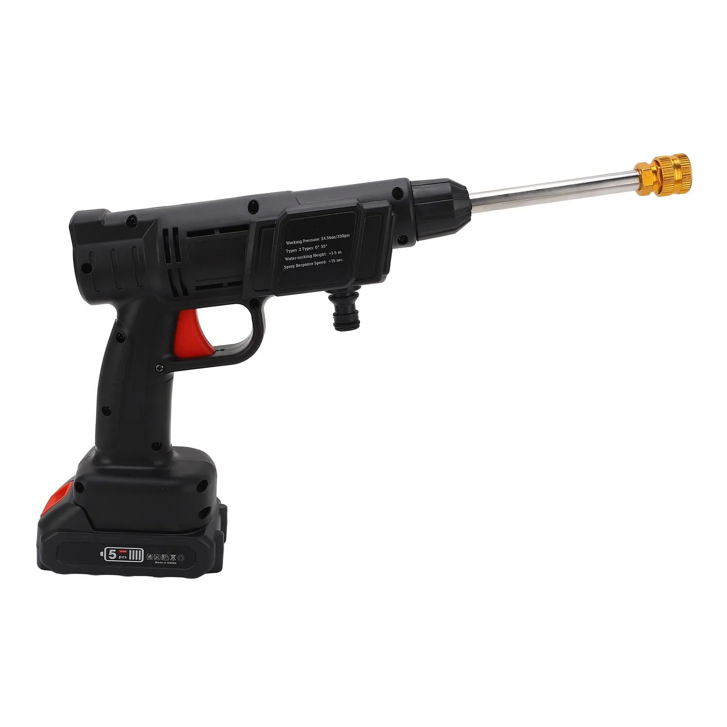 Garosa nettoyeur haute pression sans fil 350 PSI, batterie 1500 mAh