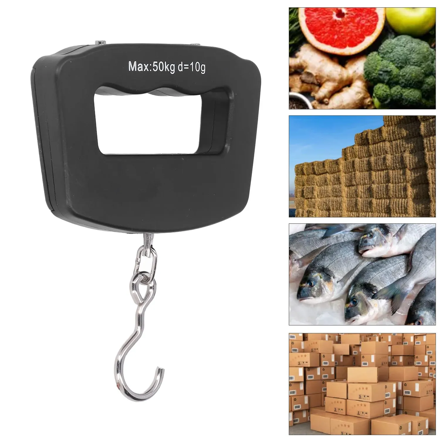Garosa balance suspendue numérique 50 kg pèse-bagage LCD