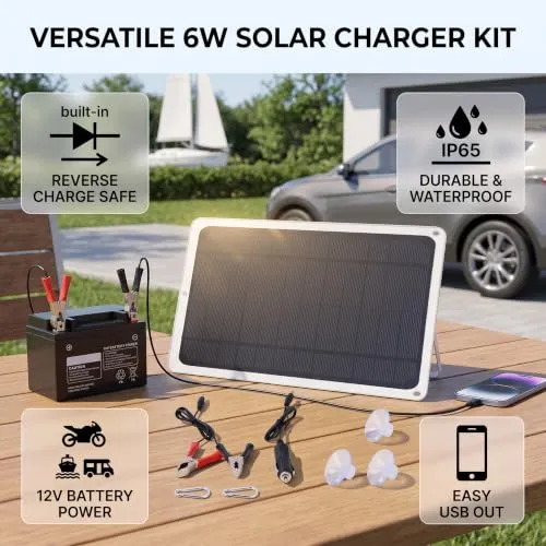 Garosa panneau solaire 20 W 12 V portable IP65