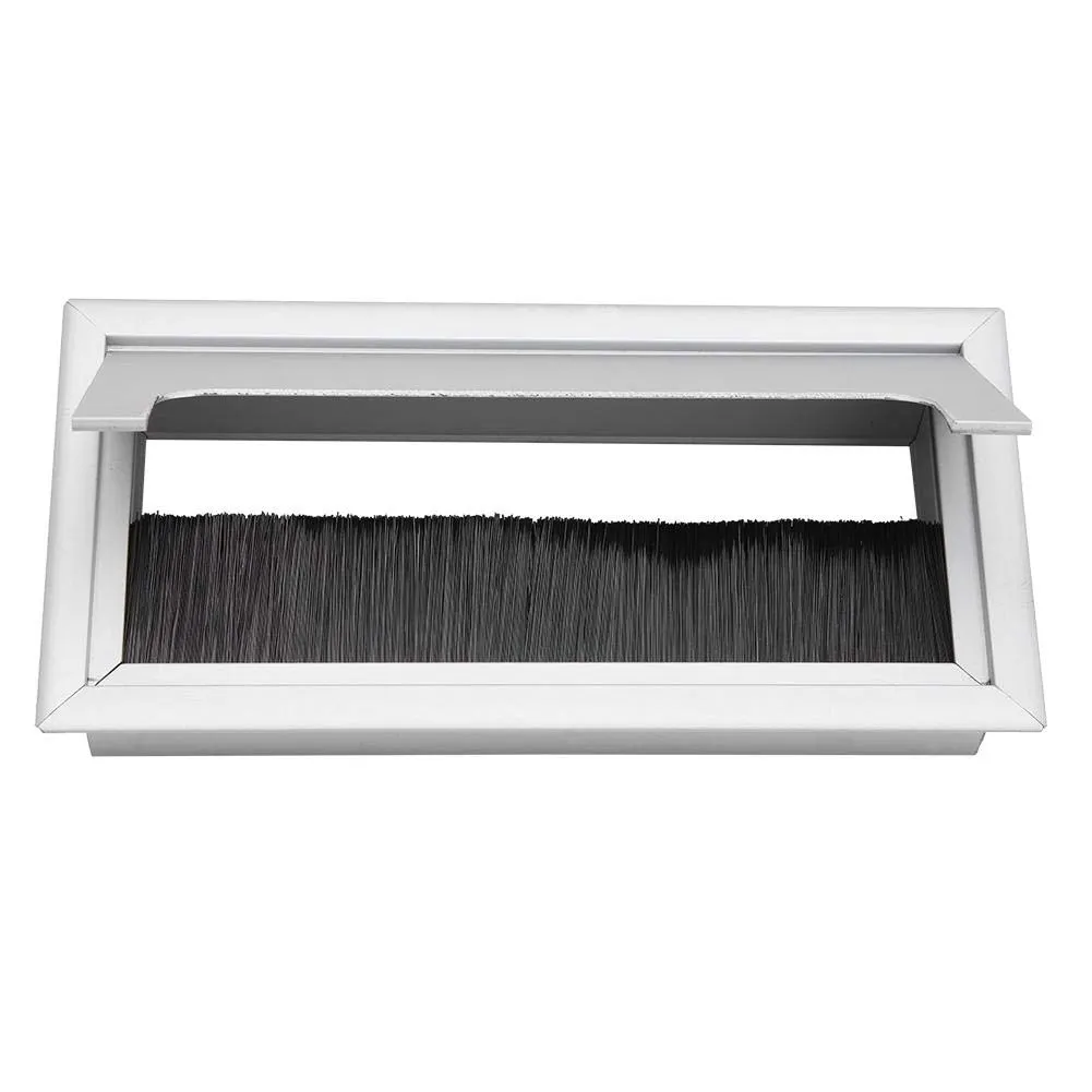Garosa passe-câbles de bureau taille M carré aluminium