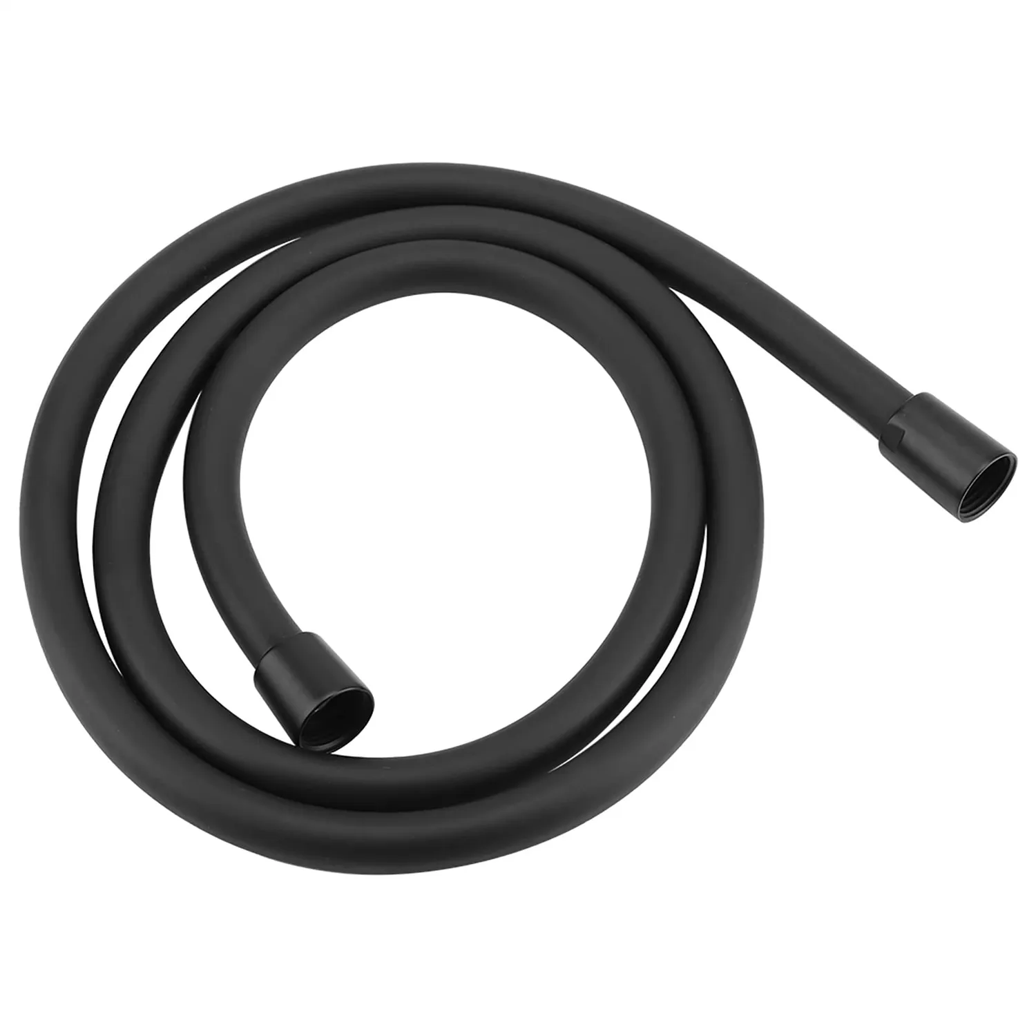 Garosa tuyau de douche PVC 1,5 m noir mat antienroulement