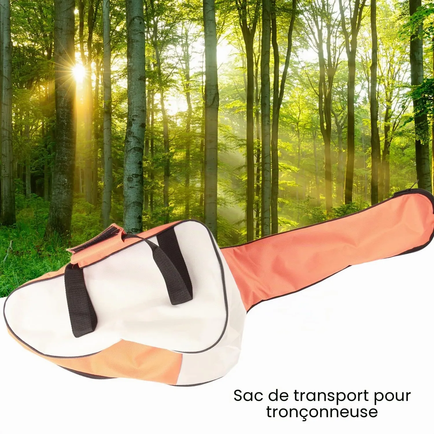Garosa sac de transport tronçonneuse vert 94 × 23 × 28 cm