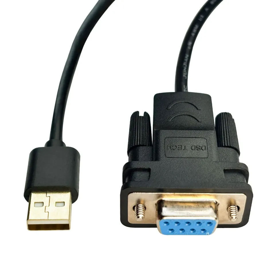 DSD TECH SH-RS232G câble USB vers série DB9 femelle FTDI 1,8 m
