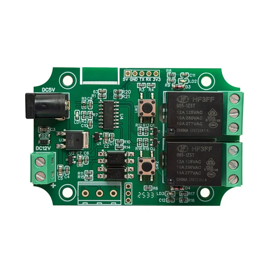 PLC Tech DSD TECH module relais Bluetooth 2 canaux 5 V/12 V