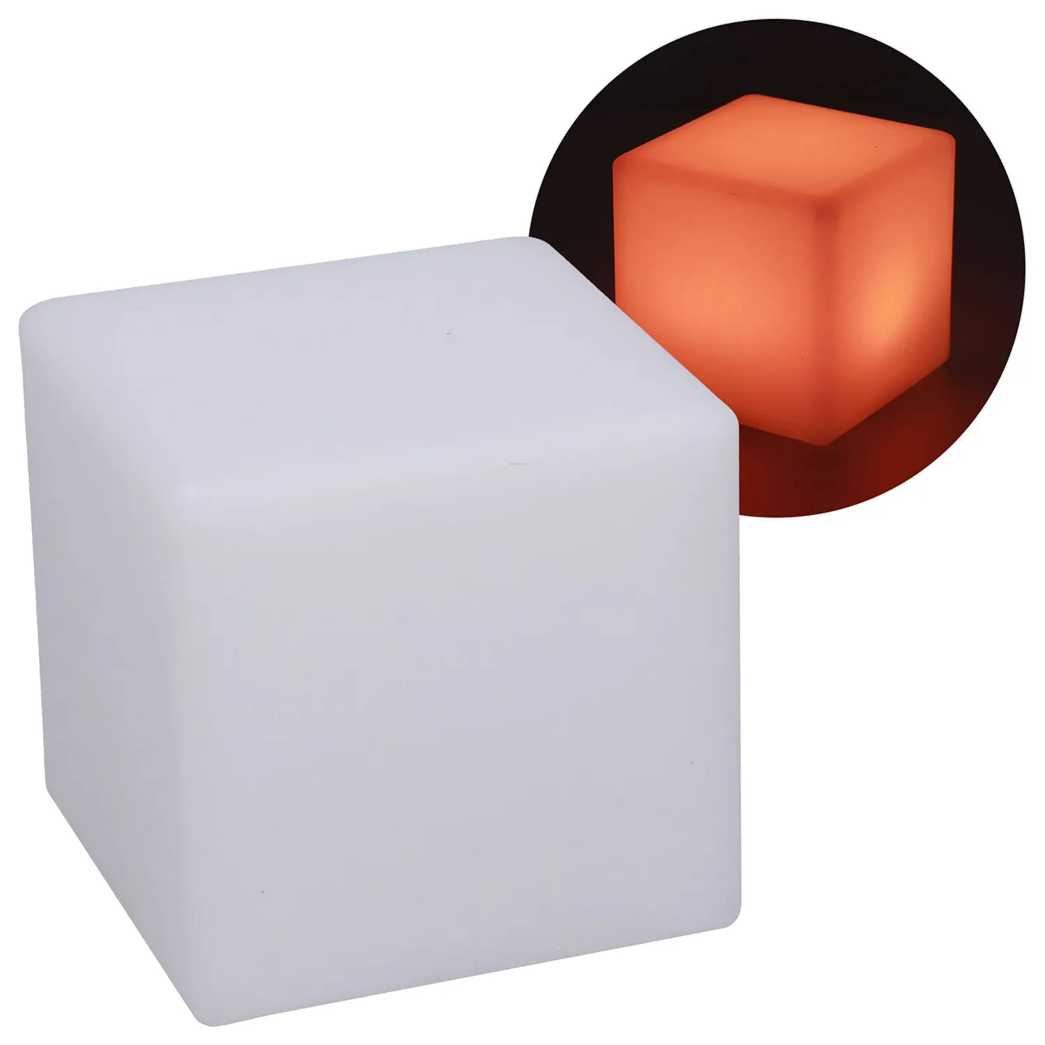 Garosa lampe cube LED RGBW 16 couleurs télécommande piles AAA