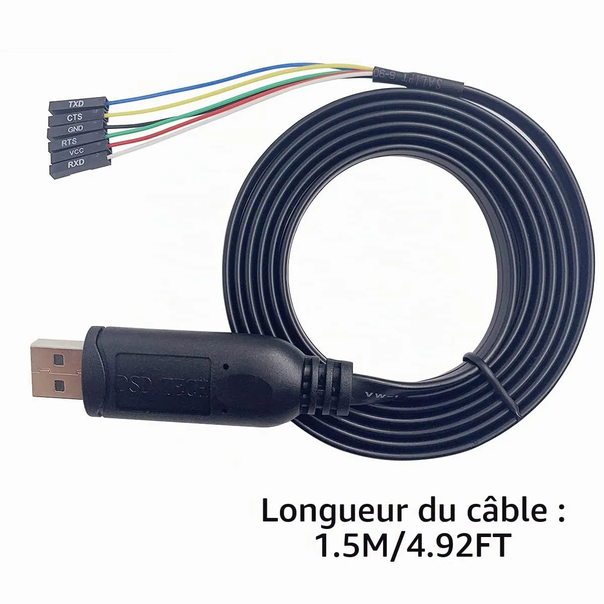 DSD TECH SH-U09G câble USB TTL FTDI 1,8 m 3,3 V