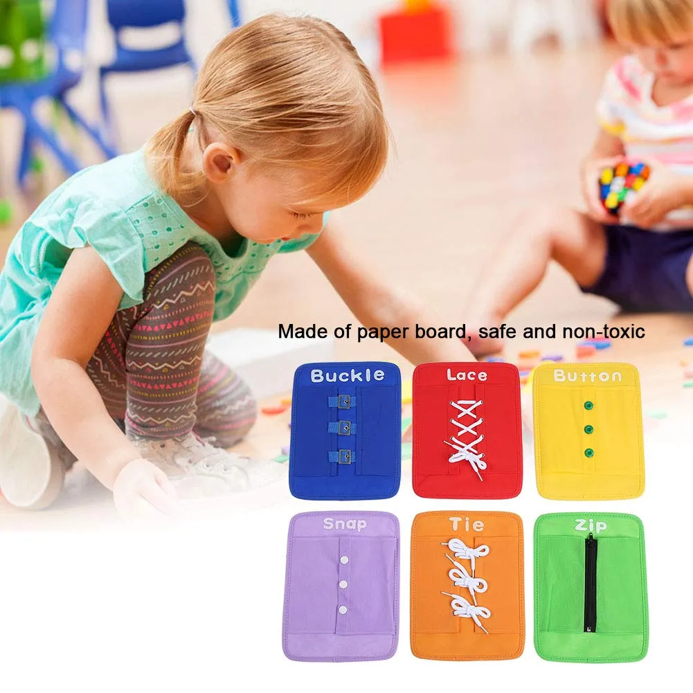 Garosa Kit d’apprentissage pour bébé 6 pièces jouet d’habillage