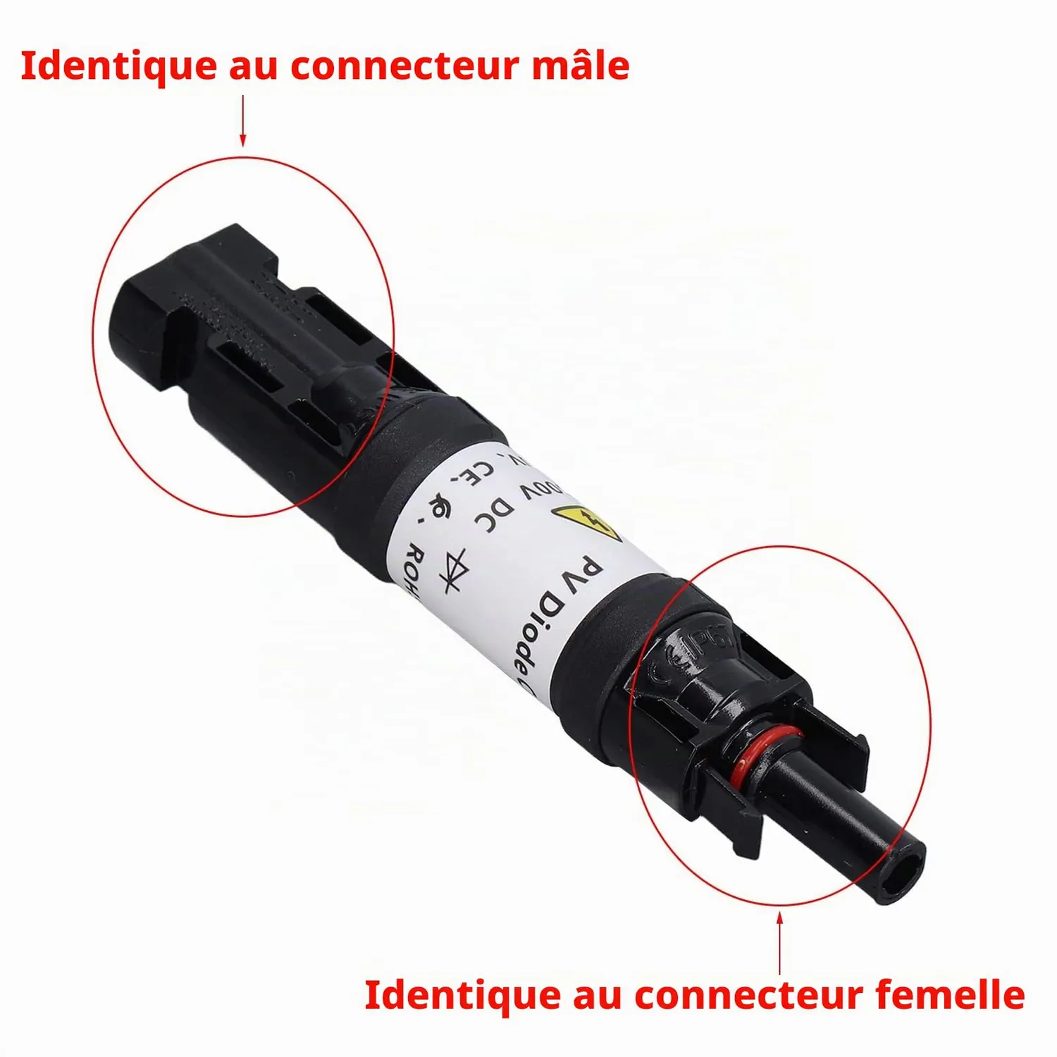 Garosa Connecteur Solaire PV IP67 1000V 30A