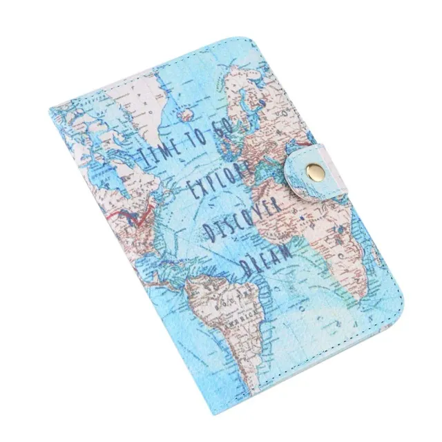 Garosa étui passeport imprimé en cuir PU pour cartes