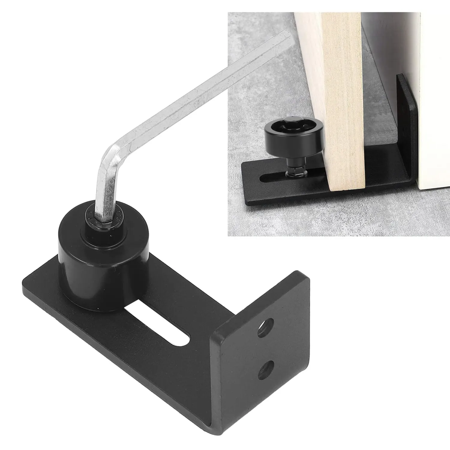 Garosa guide sol porte grange coulissante acier réglable