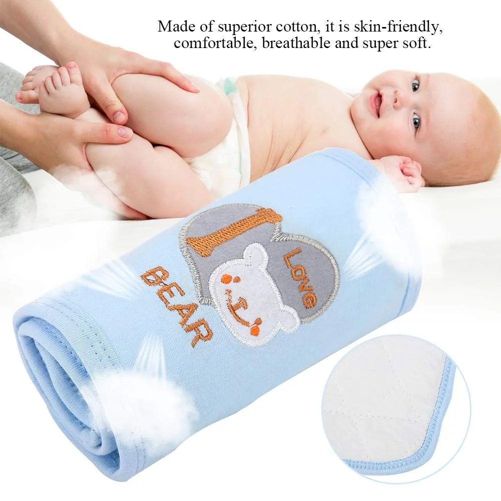 Garosa ceinture de ventre bébé en coton bleu 56 × 16 cm